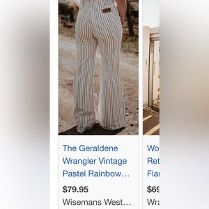 Supper cute and fun flare wrangler jeans